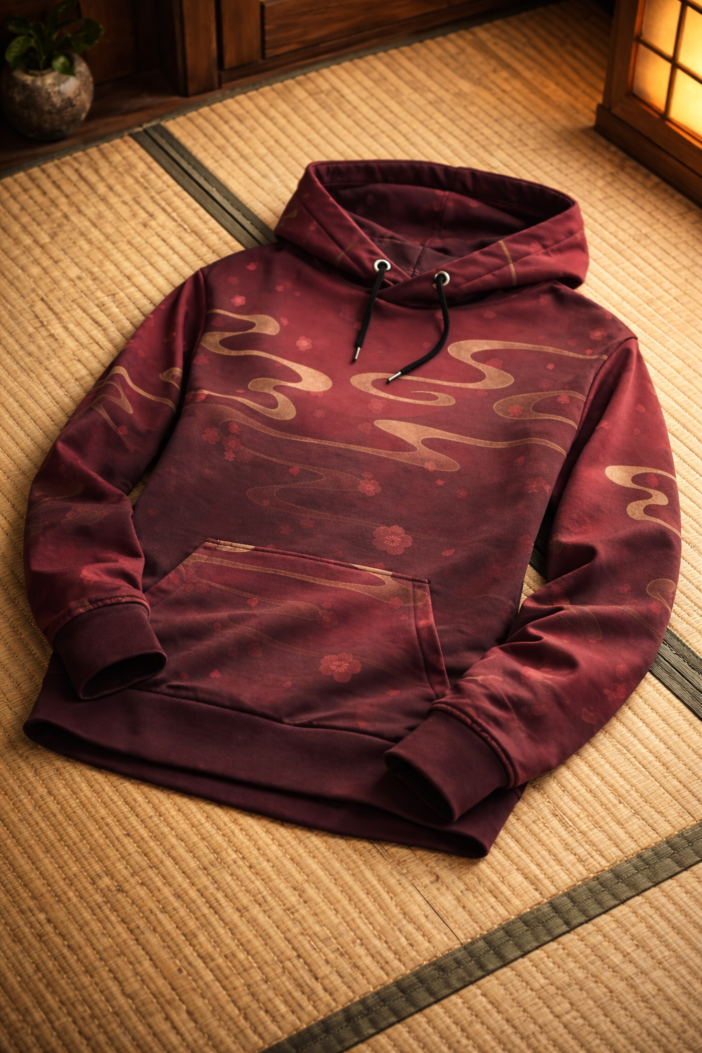 Sakura Dream - Recycelter Unisex-Kapuzenpullover - Von Hand designed - Keine KI !